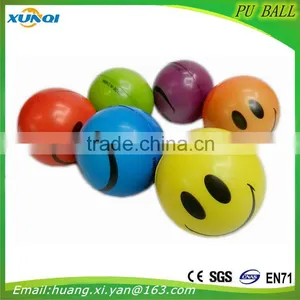 Smiling Face Ball High Quality Children Toy Balls Soft Anti Stress Ball,PU Foam Ball thumbnail-2