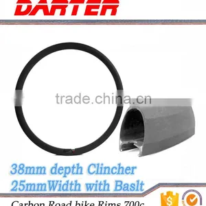 38Clincher 25mmWidth 16-36H Light Carbon Wheels Rim thumbnail-1