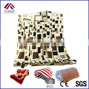 Super Soft and Warm Coral Fleece Velvet Blanket Bed Sheet Plaid Blanket Throw Bedding Blanket thumbnail-1