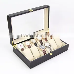 Fashionable Watch Box,Luxury Box Case Wholesale, 12 Grid Display Packaging Wooden Watch Boxes thumbnail-1