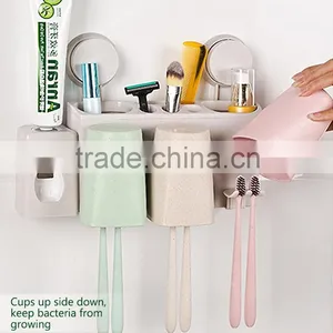Toothpaste Dispenser Toothpaste Holder Wall Mounted Dustproof Automatic Toothbrush Holder thumbnail-5