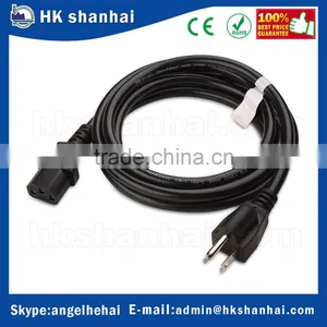 High Quality 6ft USA Standard AC Black Heavy Duty Computer Power Cable Computer Monitor Power Cord(NEMA 5-15P Plug to IEC C13) thumbnail-1