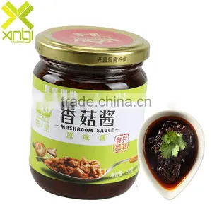 Savory Mason Jar Packed 210g Original Taste Mushroom Sauce With HACCP and FDA Certification thumbnail-1