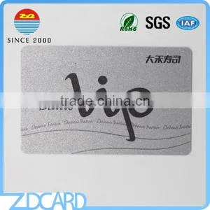 Silk-screen Printing Metallic Silver 0.38mm Pvc Card thumbnail-1