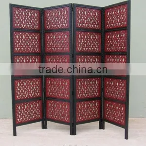 Wooden Screens / 4 Panels Partitions / Room Divider thumbnail-1