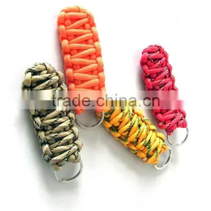 6' Paracord Lanyard, Key Chain, With Carabiner, and Key Ring thumbnail-1