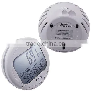 0~2000ppm Range Digital 3-in1 Round Desktop Indoor Air Quality Temperature RH Carbon Dioxide CO2 Monitor Detector thumbnail-5