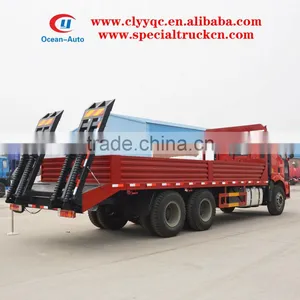 FAW 6X4 Heavy Flat Bed Tow Truck With Playload 15ton for Sale thumbnail-4