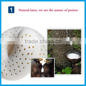 High Quality Natural Latex Foam Whole Rubber Pillow thumbnail-2