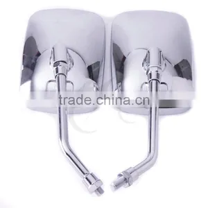 Rectangle Side Rear View Mirrors For YAMAHA XV1100 XVS1300 400 DS400 XV1900 1700 thumbnail-4