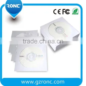 High Quality CD DVD White Paper Sleeve With Clear Window and Flap Envelopes thumbnail-2