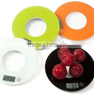 Colorful Super Thin Glass Kitchen Scale 5kg/1g thumbnail-2