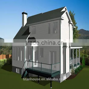 2 Storey Steel Architecture Prefabricated Home Villa Design thumbnail-2