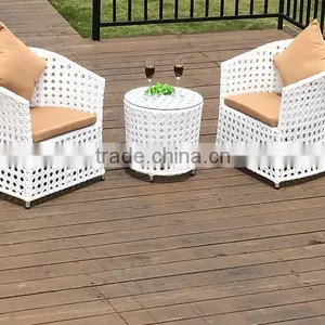 White Outdoor Rattan Chair, Garden White Chair thumbnail-3