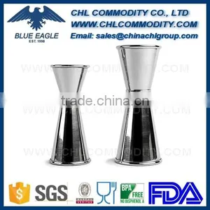 Double Head Measure Stainless Steel Cocktail Jigger With Rolled Edge thumbnail-3