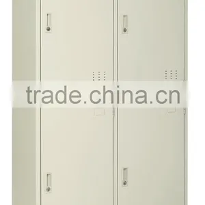 Steel Pad Lock 4 Doors Wardrobe Lockers Metal Wardrobe Lockers thumbnail-2