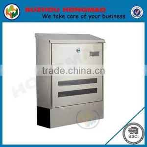Large Capacity Outdoor Mailbox Steel Letter Box With Newspaper Holder thumbnail-3