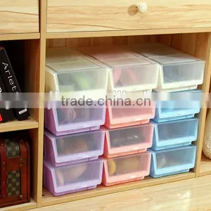 Colorful Thicker With Cover Storage Box Plastic Shoe Boxes thumbnail-3