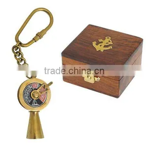 Telegraph Machine Key Chain Made in Brass With Wooden Box thumbnail-1