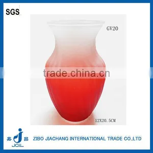 Colored Elegant Glass Flower Vase for Mother Day Gift thumbnail-1
