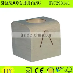 Cheap Soft Wooden Veneer Box for Tissue Paper thumbnail-1