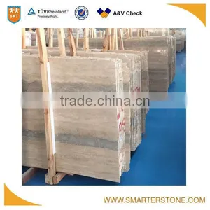 Veins Cut Blue Honed Travertine Big Slabs on Sale thumbnail-4