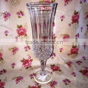 2015 New Design Clear Embossed Champagne Glass Cup &Wine Glass & Goblet thumbnail-1