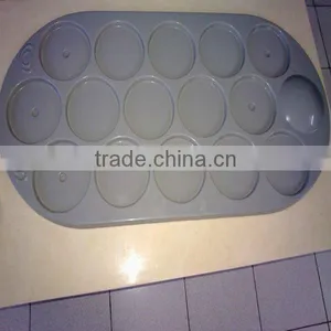 Oval Shape Vacuum Formed Blister Thick Plastic Serving Tray thumbnail-1