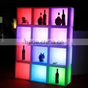 Led Wine Shelf Cube Table Disco Beer Storage With RGB 16 Color Changing thumbnail-3