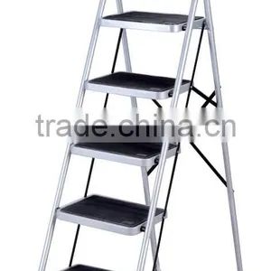 5 Steps Folding Step Ladder With Safety Rail thumbnail-1