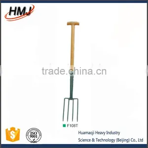 Garden Hand Tools Metal Pitchfork F108T for Sale thumbnail-1