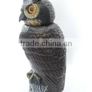 Lifelike Owl Scarecrow With Bobble Head thumbnail-3