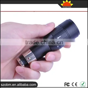 Wholesale OEM XP-E LED Portable Aerospace Aluminum Alloy Rechargeable Light LED Flashlight Torch thumbnail-3