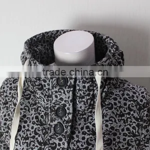 Women Leopard Printed Winter Coat thumbnail-2