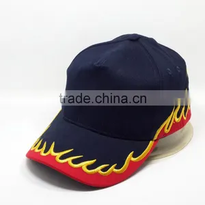 2016 Flames High Quality Plain Blank Custom Baseball Cap thumbnail-1