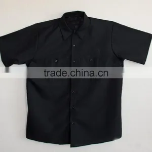Custom Workwear Uniform 100%cotton Short Sleeve Men Workwear Shirts thumbnail-4