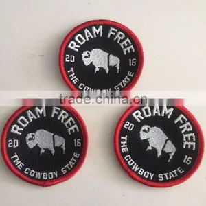 2016 Custom Fashionable High Quality Washable Garments Embroidery Patch Badges thumbnail-5