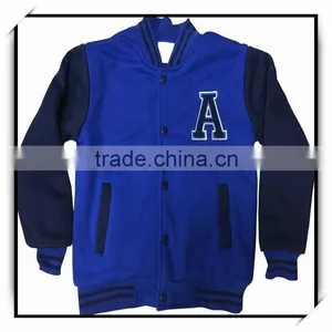 High Quality Custom Sports Fleece Baseball Jacket thumbnail-1