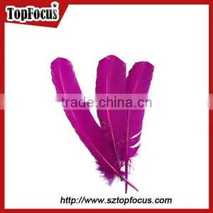 Factory Prices Wholesale Prime Quality Dyed Turkey Wing Feather thumbnail-4