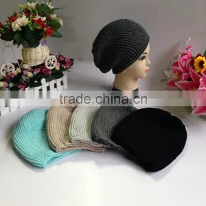 Soft & Warm Cheap Price Acrylic Fashion Knitted Hat Factory in Five Colors thumbnail-6