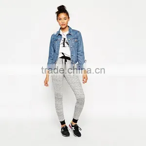 Womens Lightweight Space Dye Joggers With Contrast Cuff Fashion Jogger Pants Wholesale thumbnail-2