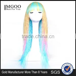 Cheap Price Stock Cosplay Wig Colorful Fantasy Women Party Halloween Wigs Wholesale thumbnail-1