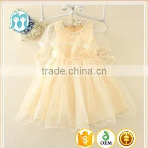 New Arrival Fashion Design Small Girls Dress Lace Princess Baby Girls Flower Sexy Dresses Kids Clothes thumbnail-1