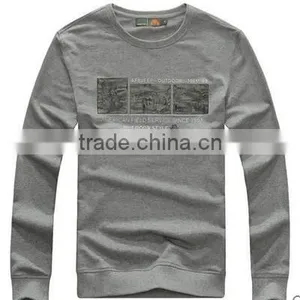 The New 2017 Spring Small Unlined Upper Garment of Han Edition Fleece Personality Render Men Long Sleeve T-shirt Unlined Upper thumbnail-3