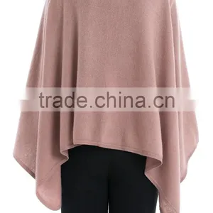 Knitted Cashmere Wool Poncho Shawl Scarf thumbnail-2
