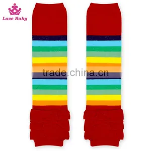 Newest Fashion Cotton Leg Warmer Kid Stripes Knitting Leg Warmer Socks thumbnail-3