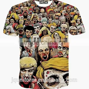 Wholesale Custom All Over Digital Dye Sublimation T-shirt Printing thumbnail-1