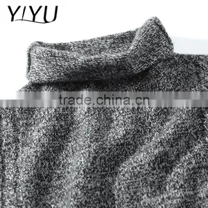 American Winter Autumn Women Turtleneck Color Block Cashmere Pullover Sweater thumbnail-4