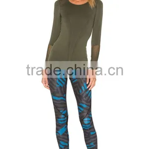 Women Sublimation Sport Pants Wholesale Fitness Yoga Wear Leggings thumbnail-6