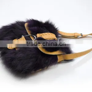 Fox Fur Tote Bag, Fox Fur Bag, Mink Fur Bag thumbnail-6